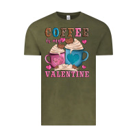 Vintage Olive valentines day coffe is my valentine Vintage Tee - AdoDesignShop