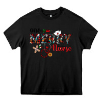 Black one merry nurse western Heavy Core Tee - RanaPortraitStore