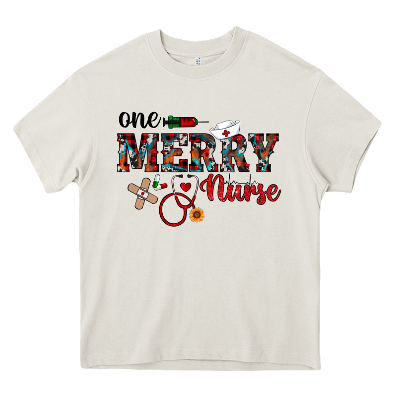One Merry Nurse Western Heavy Core Tee by RanaPortraitStore | Teevron