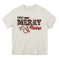 Cream one merry nurse western Heavy Core Tee - RanaPortraitStore