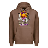 Chestnut Happy Halloween with Skeleton Premium Hoodie - texasbilliewilder