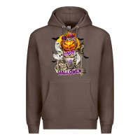 Coffee Happy Halloween with Skeleton Premium Hoodie - texasbilliewilder