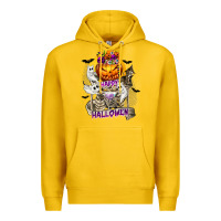 Lemon Happy Halloween with Skeleton Premium Hoodie - texasbilliewilder