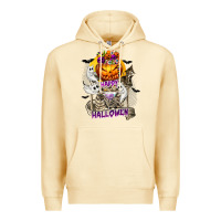 Pina Colada Happy Halloween with Skeleton Premium Hoodie - texasbilliewilder