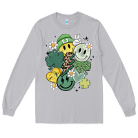 Moon Dust st patricks day green smile Long Sleeve Tee - MaliasSmallBusiness