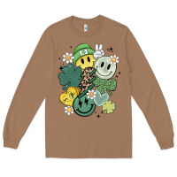 Toasted Coconut st patricks day green smile Long Sleeve Tee - MaliasSmallBusiness