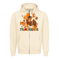 Sandshell my first thanksgiving Zipper Hoodie - MaliasSmallBusiness