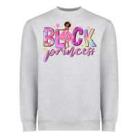 Heather Grey black princess black girl Heavyweight Sweatshirt - NancyCooperArtShop