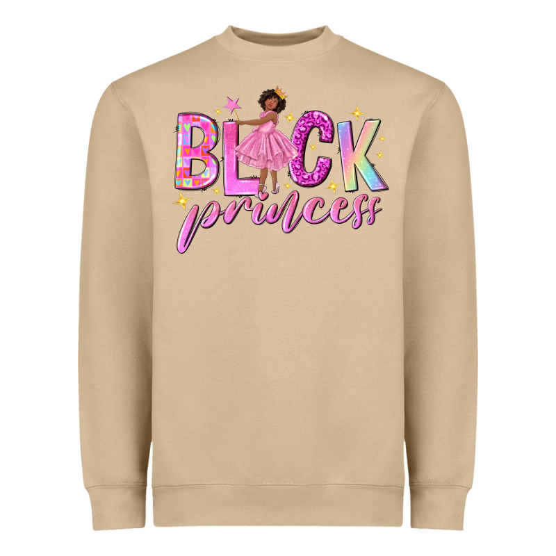 Black Princess Black Girl Heavyweight Sweatshirt by NancyCooperArtShop | Teevron