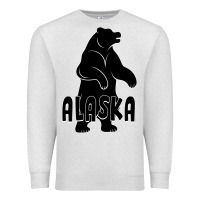 Oatmeal Heather Alaska Bear Premium Sweatshirt - Bettercallsaul