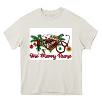 Cream one merry nurse Heavy Core Tee - RanaPortraitStore