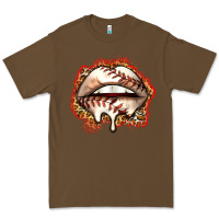 Cacao baseball lips Premium Tee - Zillion Design Studio