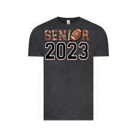 Vintage Black senior 2023 american football Vintage Tee - AdoDesignShop