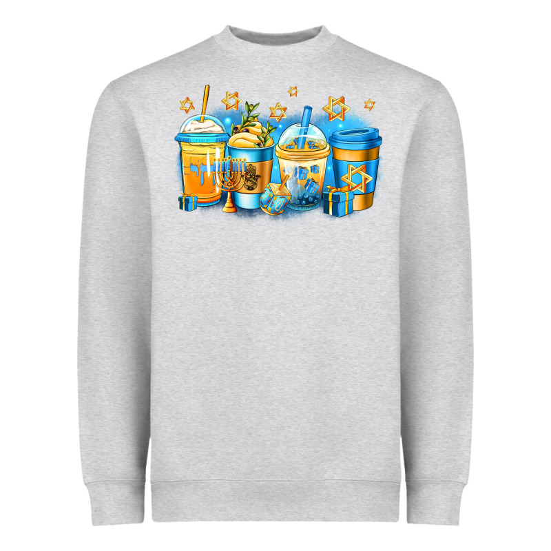Hanukkah Coffee Heavyweight Sweatshirt by Jasminsmagicworld | Teevron