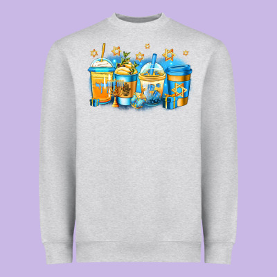 Hanukkah Coffee Heavyweight Sweatshirt Designed By Jasminsmagicworld