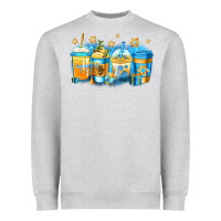 Heather Grey hanukkah coffee Heavyweight Sweatshirt - Jasminsmagicworld