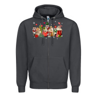 Smoke nutcracker coffee Zipper Hoodie - MaliasSmallBusiness