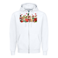 White nutcracker coffee Zipper Hoodie - MaliasSmallBusiness
