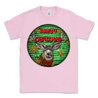 Bubblegum Pink mule buck deer head christmas Classic Tee - LillyAllenDesigns