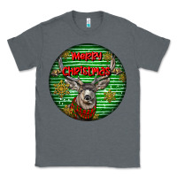 Charcoal Heather mule buck deer head christmas Classic Tee - LillyAllenDesigns