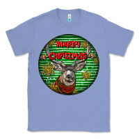 Mule Buck Deer Head Christmas Classic Tee | Teevron