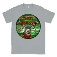 Heather Grey mule buck deer head christmas Classic Tee - LillyAllenDesigns