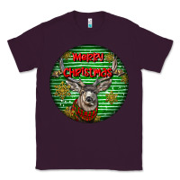 Plum mule buck deer head christmas Classic Tee - LillyAllenDesigns