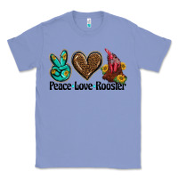 Colony Blue peace love rooster Classic Tee - BarkalooDesign