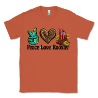 Copper peace love rooster Classic Tee - BarkalooDesign