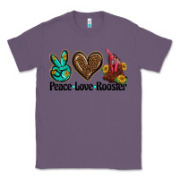 Lavender peace love rooster Classic Tee - BarkalooDesign