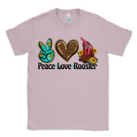 Lilac peace love rooster Classic Tee - BarkalooDesign