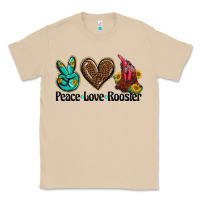 Mushroom peace love rooster Classic Tee - BarkalooDesign