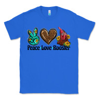 True Royal peace love rooster Classic Tee - BarkalooDesign