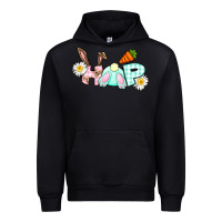 Black Hop bunny Easter Day Urban Hoodie - CowGirlArtShop
