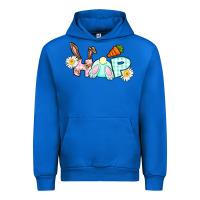Cobalt Hop bunny Easter Day Urban Hoodie - CowGirlArtShop