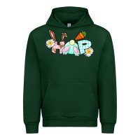 Forest Green Hop bunny Easter Day Urban Hoodie - CowGirlArtShop