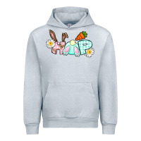 Heather Grey Hop bunny Easter Day Urban Hoodie - CowGirlArtShop