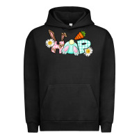 Pigment Black Hop bunny Easter Day Urban Hoodie - CowGirlArtShop