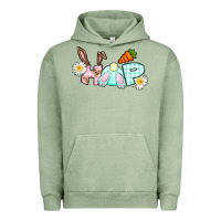 Pigment Oil Green Hop bunny Easter Day Urban Hoodie - CowGirlArtShop