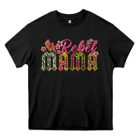 Black rebel mama Heavy Core Tee - texasbilliewilder