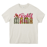 Cream rebel mama Heavy Core Tee - texasbilliewilder
