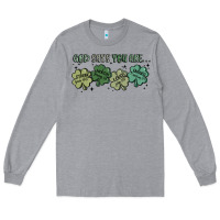 Heather Grey god says i am patrick's day Long Sleeve Tee - MaliasSmallBusiness
