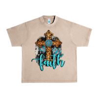French Oak faith western turquoise Urban Heavy Tee - AdoDesignShop