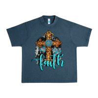 Midnight Navy faith western turquoise Urban Heavy Tee - AdoDesignShop