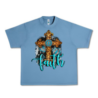 Pebble Blue faith western turquoise Urban Heavy Tee - AdoDesignShop