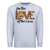 Heather Grey For the Love of the Lions Premium Sweatshirt - Bettercallsaul