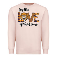 Pale Pink For the Love of the Lions Premium Sweatshirt - Bettercallsaul