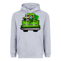 Heather Grey St Patrick's Day Truck Heavyweight Hoodie - Bettercallsaul