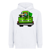 White St Patrick's Day Truck Heavyweight Hoodie - Bettercallsaul