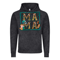 Vintage Black american football mama Vintage Hoodie - Jasminsmagicworld